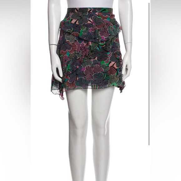 Marc Jacobs Designer Silk Ruffle Mini Skirt - Picture 1 of 16